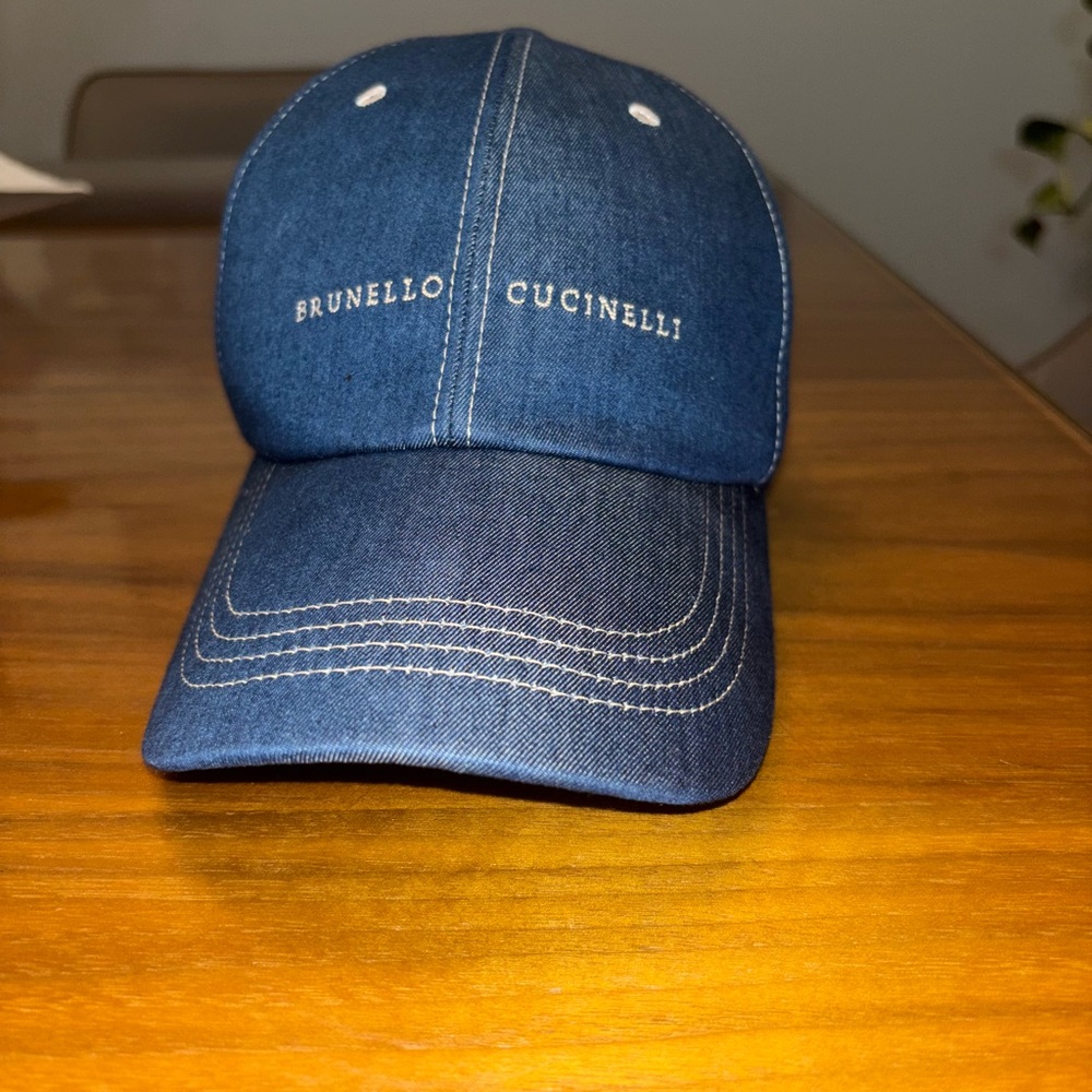 Brunello Cucinelli Indigo Denim Hat